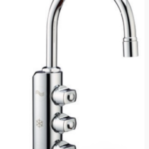 Rubinetto a 3 vie domestico con vitoni