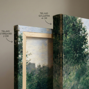 Stampa su tela Renoir - Strada a Louveciennes